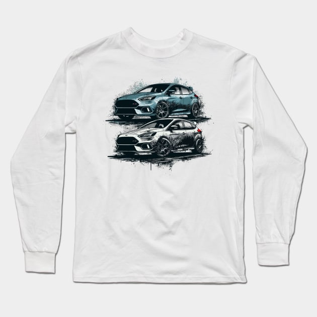 Ford Focus Long Sleeve T-Shirt by Vehicles-Art